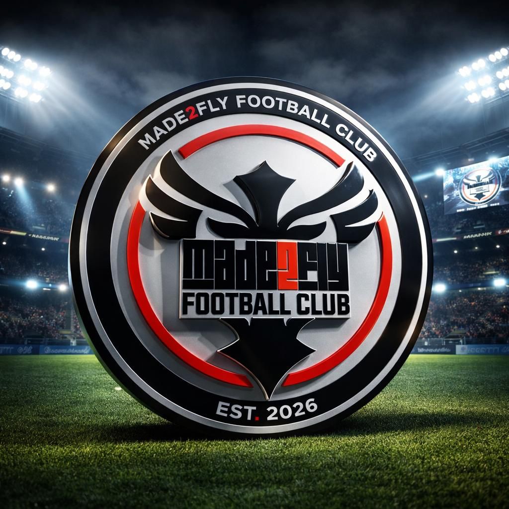 Young football players training